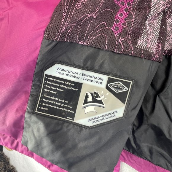 COLUMBIA Womens L Waterproof Jacket Berry Purple Lightweight Full Zip Hooded - Picture 6 of 14